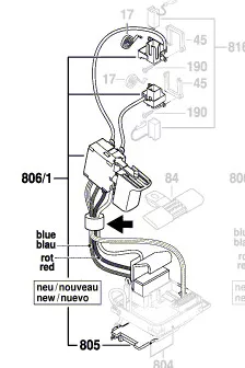 Interrupteur réf. 1 617 000 889 BOSCH
